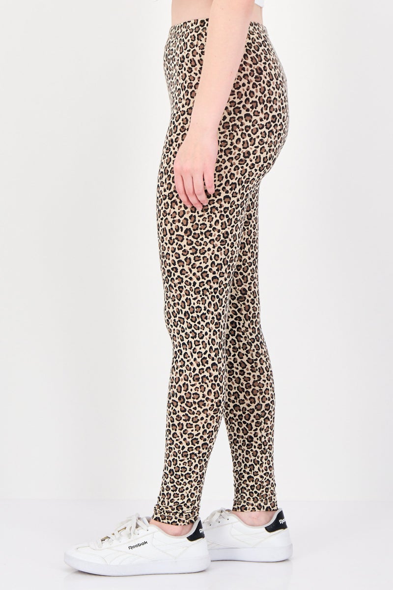 Tchibo Women Pull On Animal Print Leggings, Multicolor - Image 3
